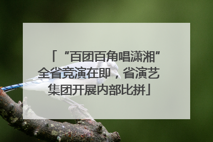 “百团百角唱潇湘”全省竞演在即，省演艺集团开展内部比拼