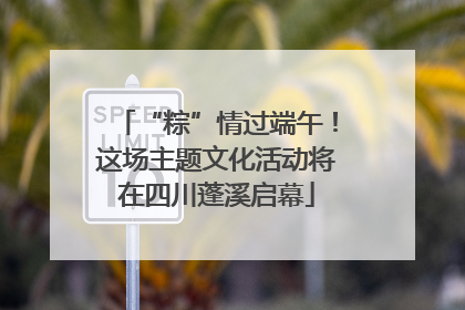 “粽”情过端午！这场主题文化活动将在四川蓬溪启幕