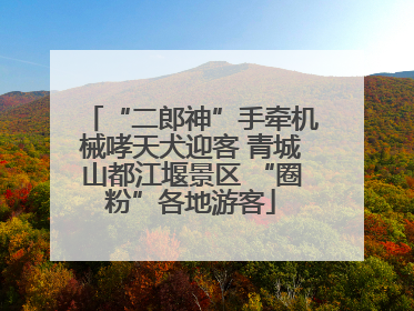 “二郎神”手牵机械哮天犬迎客 青城山都江堰景区 “圈粉”各地游客