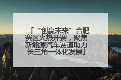 “创赢未来”合肥赛区火热开赛，聚焦新能源汽车赛道助力长三角一体化发展