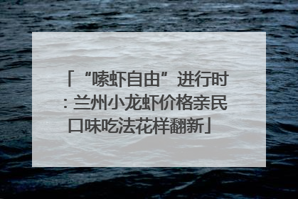 “嗦虾自由”进行时：兰州小龙虾价格亲民口味吃法花样翻新