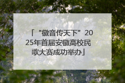 “徽音传天下”2025年首届安徽高校民歌大赛成功举办