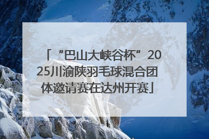 “巴山大峡谷杯”2025川渝陕羽毛球混合团体邀请赛在达州开赛