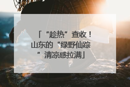 “趁热”查收！山东的“绿野仙踪”清凉感拉满
