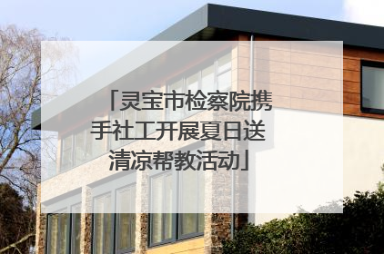 灵宝市检察院携手社工开展夏日送清凉帮教活动