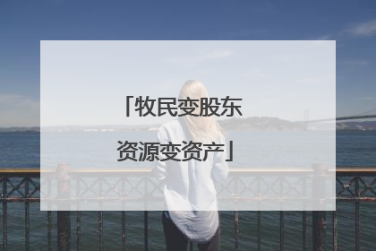 牧民变股东 资源变资产