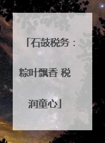 石鼓税务：粽叶飘香 税润童心