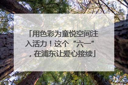 用色彩为童悦空间注入活力！这个“六一”，在浦东让爱心接续