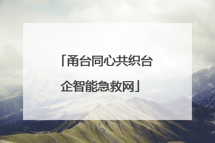 甬台同心共织台企智能急救网