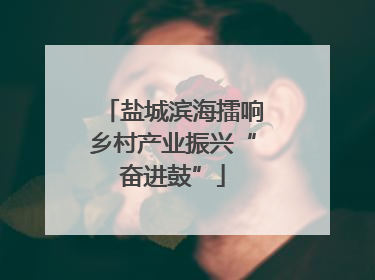 盐城滨海擂响乡村产业振兴“奋进鼓”
