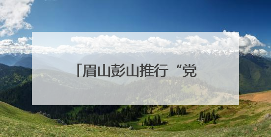 眉山彭山推行“党建+政务服务”模式 精准惠企便民