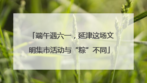 端午遇六一，延津这场文明集市活动与“粽”不同