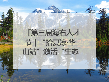 第三届海右人才节｜“拾夏凉·华山站”激活“生态聚才”强磁场