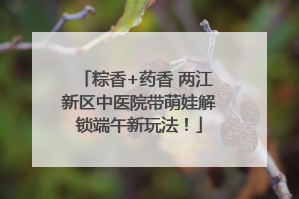 粽香+药香 两江新区中医院带萌娃解锁端午新玩法！