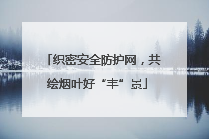 织密安全防护网，共绘烟叶好“丰”景