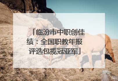 临汾市中职创佳绩：全国职教年报评选包揽冠亚军