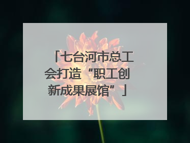 七台河市总工会打造“职工创新成果展馆”
