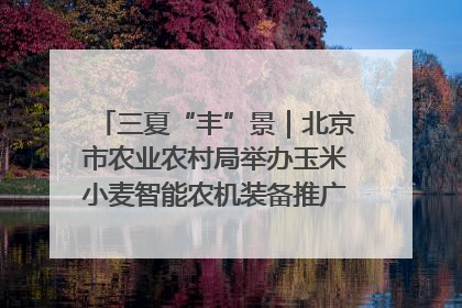 三夏“丰”景｜北京市农业农村局举办玉米小麦智能农机装备推广“田间日”活动