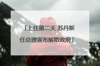 上任第二天 苏丹新任总理宣布解散政府