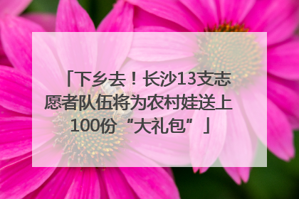 下乡去！长沙13支志愿者队伍将为农村娃送上100份“大礼包”