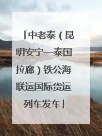 中老泰（昆明安宁—泰国拉廊）铁公海联运国际货运列车发车