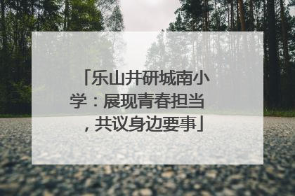 乐山井研城南小学：展现青春担当，共议身边要事