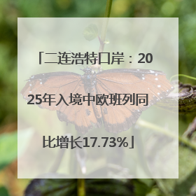 二连浩特口岸：2025年入境中欧班列同比增长17.73%