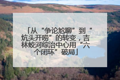 从“争论尬聊”到“炕头开唠”的转变，吉林蛟河综治中心用“六个闭环”破局