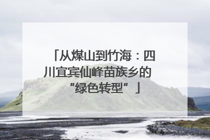 从煤山到竹海：四川宜宾仙峰苗族乡的“绿色转型”