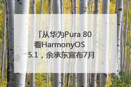 从华为Pura 80看HarmonyOS 5.1，余承东宣布7月迎来首批机型升级
