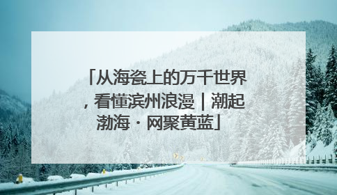 从海瓷上的万千世界，看懂滨州浪漫｜潮起渤海・网聚黄蓝