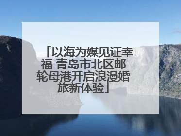 以海为媒见证幸福 青岛市北区邮轮母港开启浪漫婚旅新体验