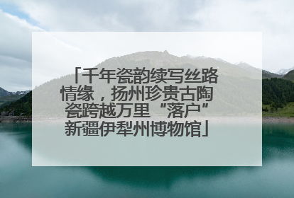 千年瓷韵续写丝路情缘，扬州珍贵古陶瓷跨越万里“落户”新疆伊犁州博物馆