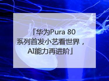 华为Pura 80系列首发小艺看世界，AI能力再进阶