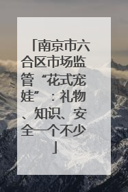南京市六合区市场监管“花式宠娃”：礼物、知识、安全一个不少