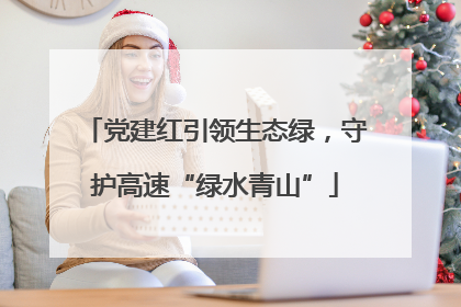 党建红引领生态绿，守护高速“绿水青山”