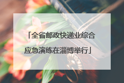 全省邮政快递业综合应急演练在淄博举行