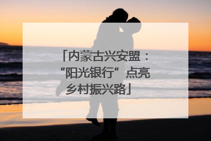 内蒙古兴安盟：“阳光银行”点亮乡村振兴路