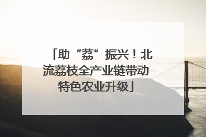 助“荔”振兴！北流荔枝全产业链带动特色农业升级