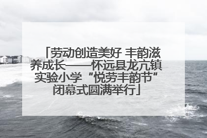 劳动创造美好 丰韵滋养成长——怀远县龙亢镇实验小学“悦劳丰韵节”闭幕式圆满举行