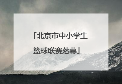 北京市中小学生篮球联赛落幕