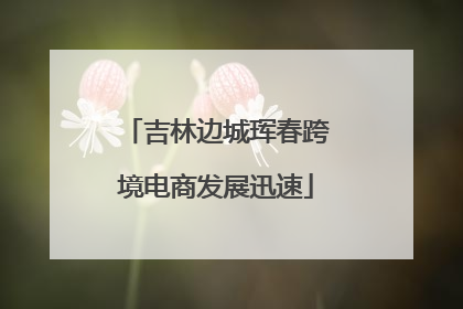 吉林边城珲春跨境电商发展迅速