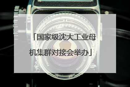 国家级沈大工业母机集群对接会举办
