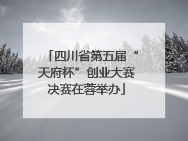 四川省第五届“天府杯”创业大赛决赛在蓉举办