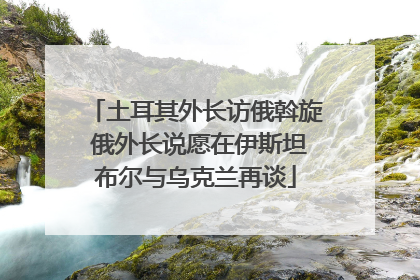 土耳其外长访俄斡旋 俄外长说愿在伊斯坦布尔与乌克兰再谈