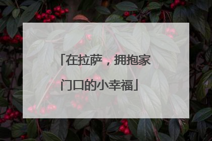在拉萨，拥抱家门口的小幸福