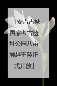 安吉古城国家考古遗址公园八亩墩越王陵正式开放