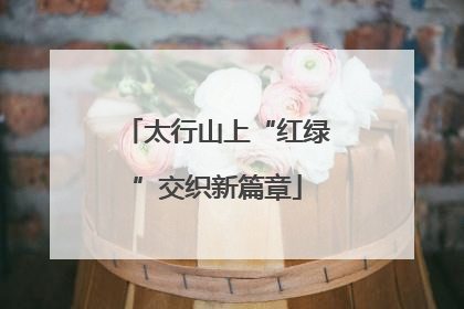 太行山上“红绿”交织新篇章