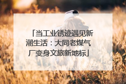 当工业锈迹遇见新潮生活：大同老煤气厂变身文旅新地标