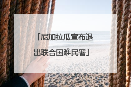 尼加拉瓜宣布退出联合国难民署